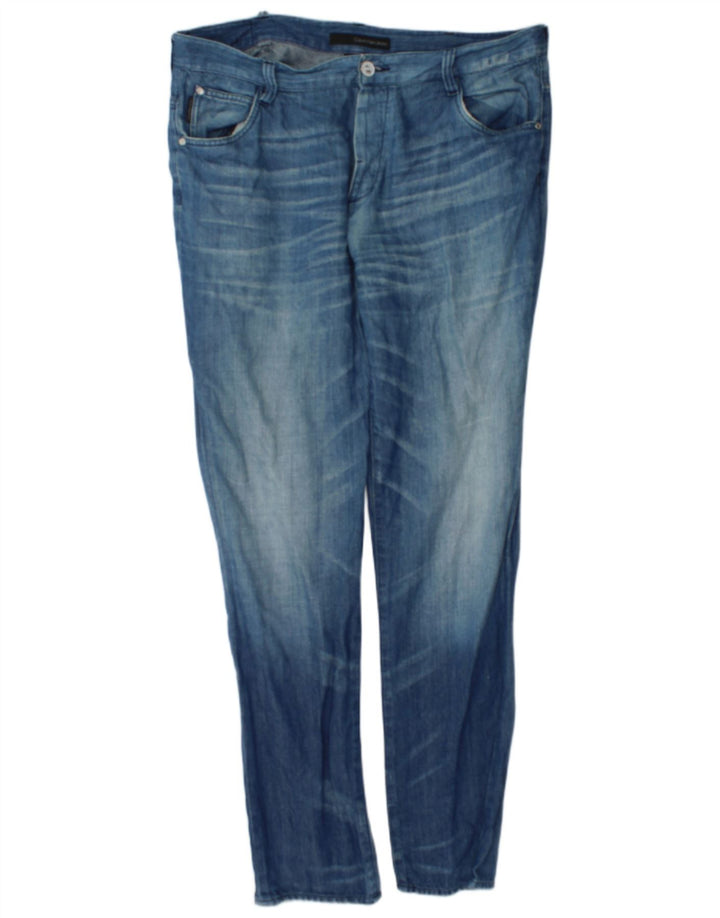 Calvin Klein Mens Regular Slim Jeans W38 L34 Blue