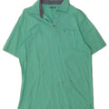 IZOD Mens Polo Shirt Medium Turquoise Cotton Vintage Izod and Second-Hand Izod from Messina Hembry 