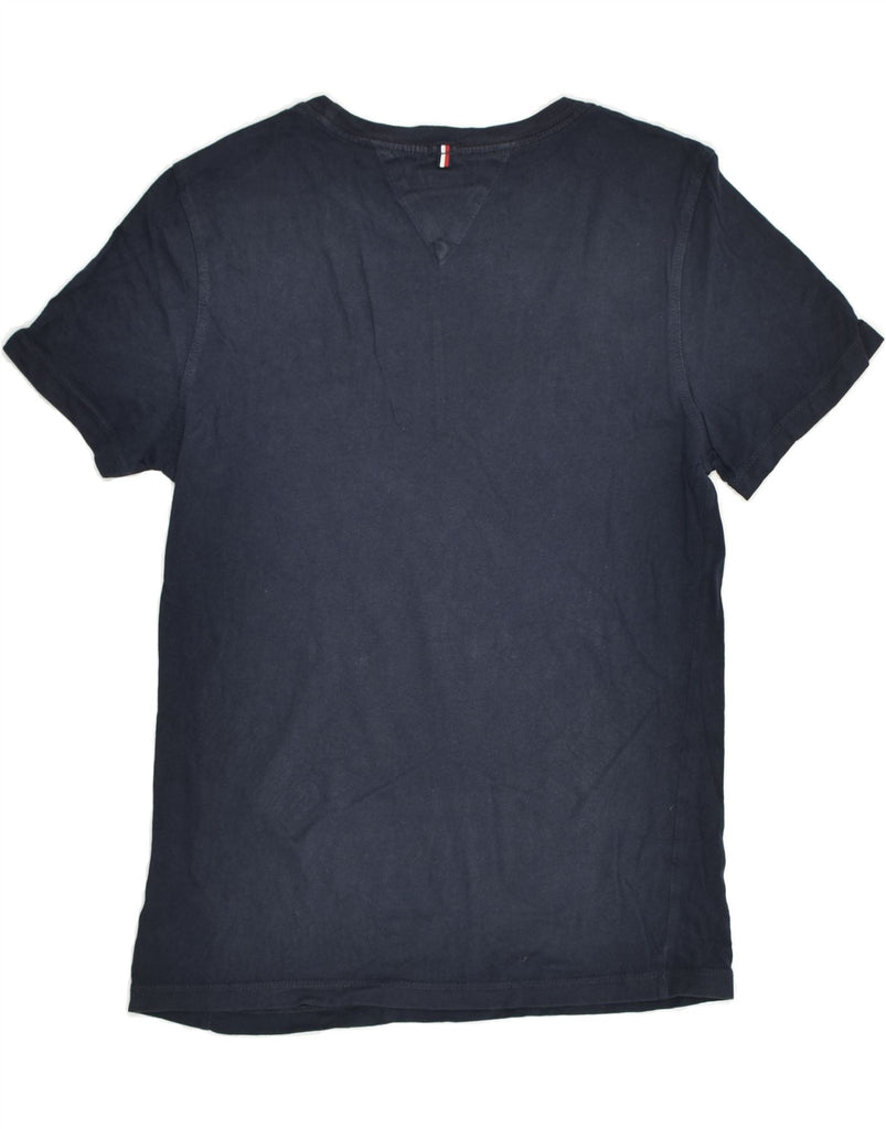 TOMMY HILFIGER Boys Graphic T-Shirt Top 13-14 Years Navy Blue Cotton | Vintage Tommy Hilfiger | Thrift | Second-Hand Tommy Hilfiger | Used Clothing | Messina Hembry 