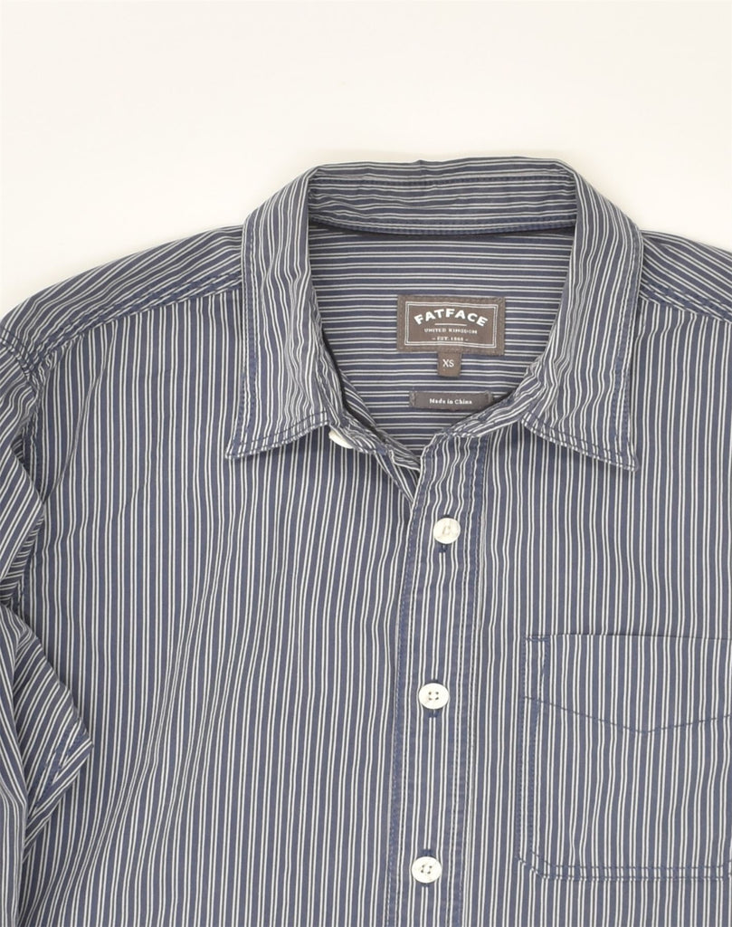 FAT FACE Mens Shirt XS Navy Blue Striped Cotton | Vintage Fat Face | Thrift | Second-Hand Fat Face | Used Clothing | Messina Hembry 