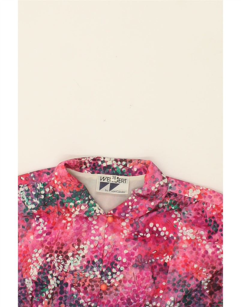 VINTAGE Womens A-Line Dress EU 38 Medium Pink Spotted Polyamide Vintage Vintage and Second-Hand Vintage from Messina Hembry 