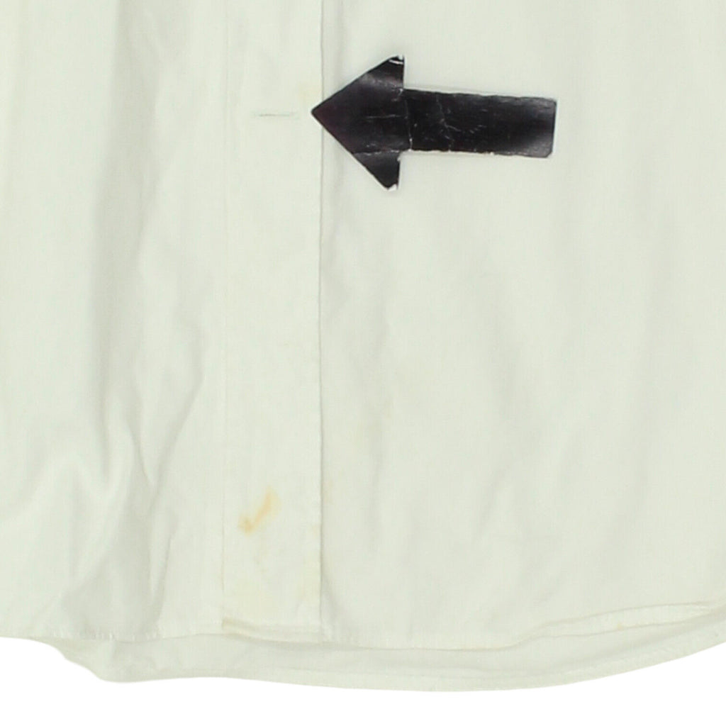 Paul & Shark Mens White Spread Collar Shirt | Vintage High End Designer VTG | Vintage Messina Hembry | Thrift | Second-Hand Messina Hembry | Used Clothing | Messina Hembry 