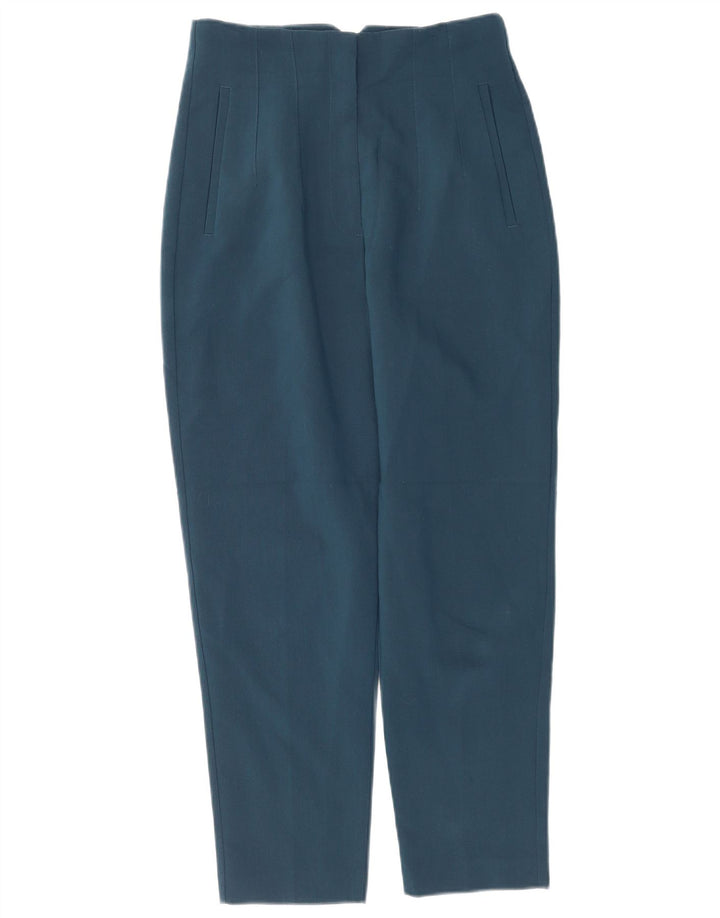 Zara Womens Tapered Chino Trousers Medium W28 L26 Navy Blue