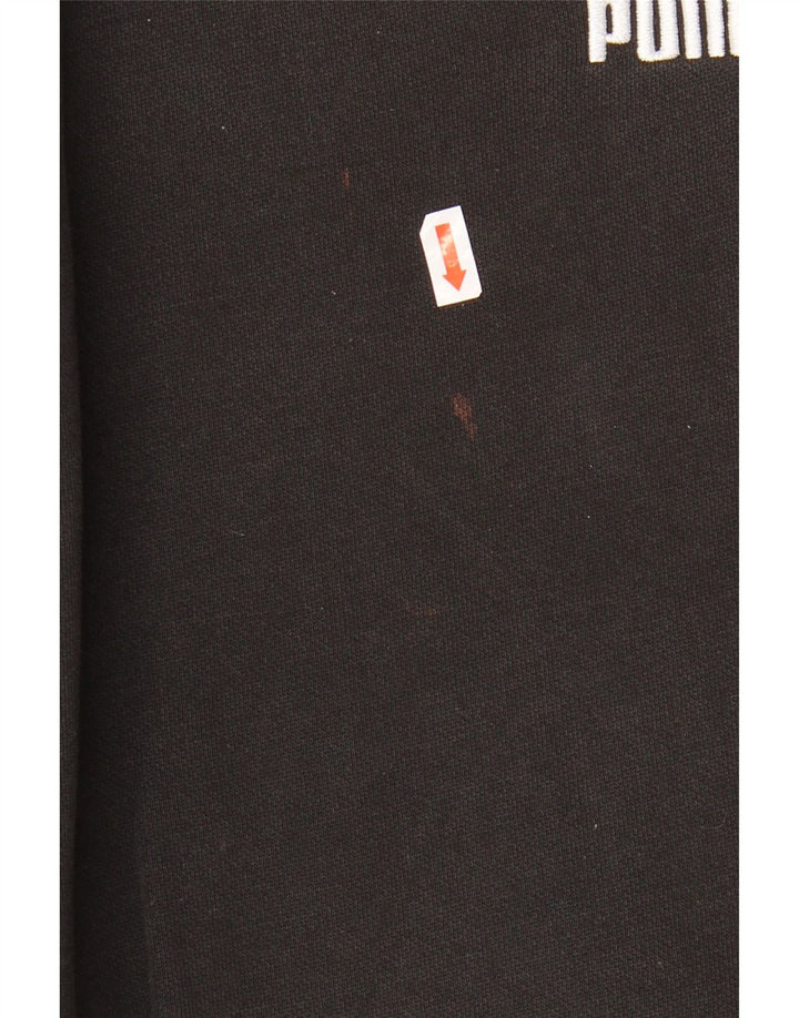 Puma Mens Tracksuit Trousers Joggers Medium Black Cotton