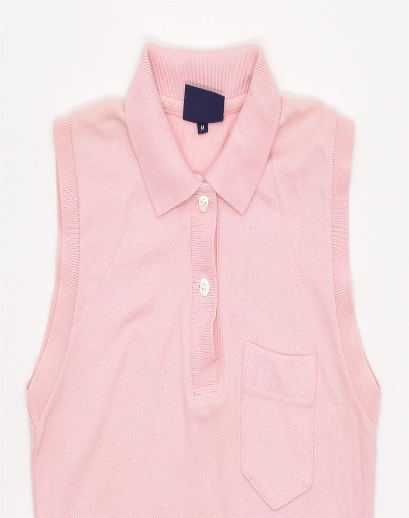 VINTAGE Womens Polo Dress UK 14 Medium Pink Cotton | Vintage | Thrift | Second-Hand | Used Clothing | Messina Hembry 