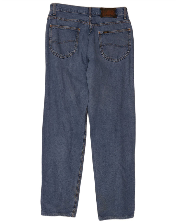 LEE Mens Chicago Straight Jeans W33 L34 Blue Cotton