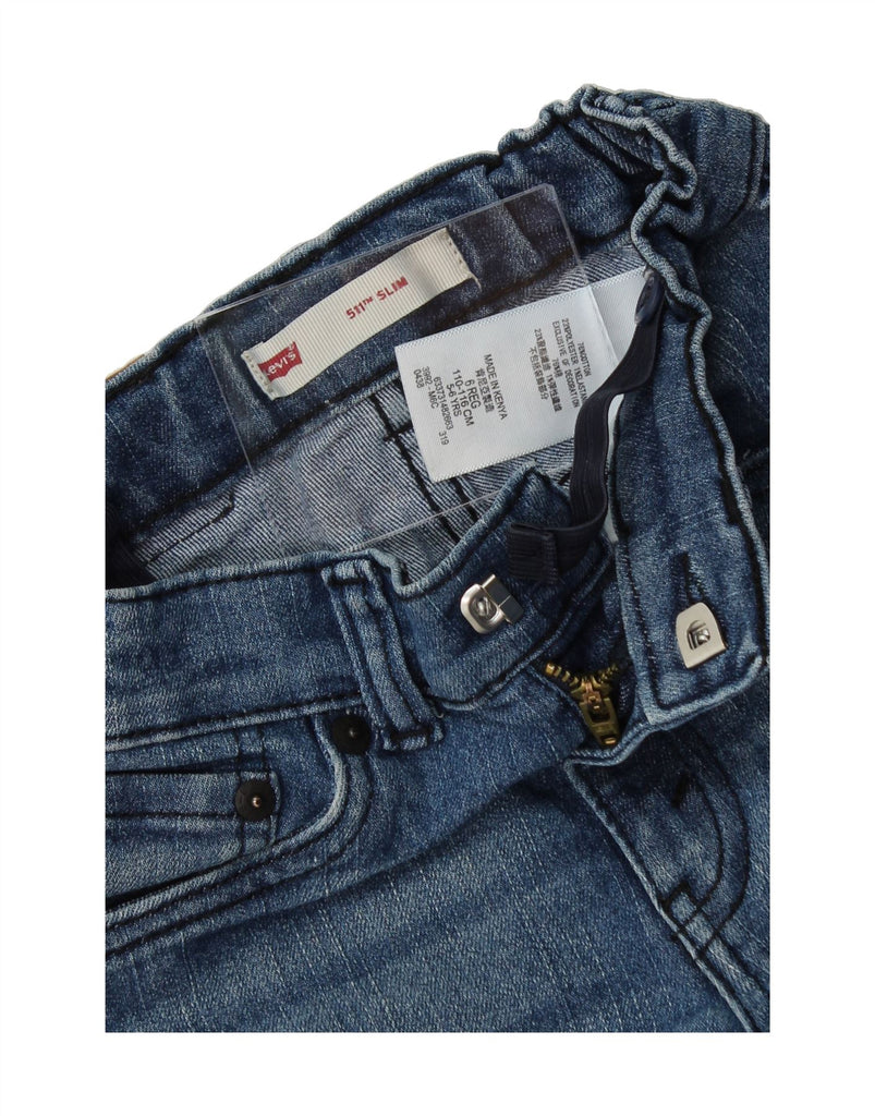 LEVI'S Girls 511 Slim Jeans 5-6 Years W20 L20 Blue Cotton Vintage Levi's and Second-Hand Levi's from Messina Hembry 
