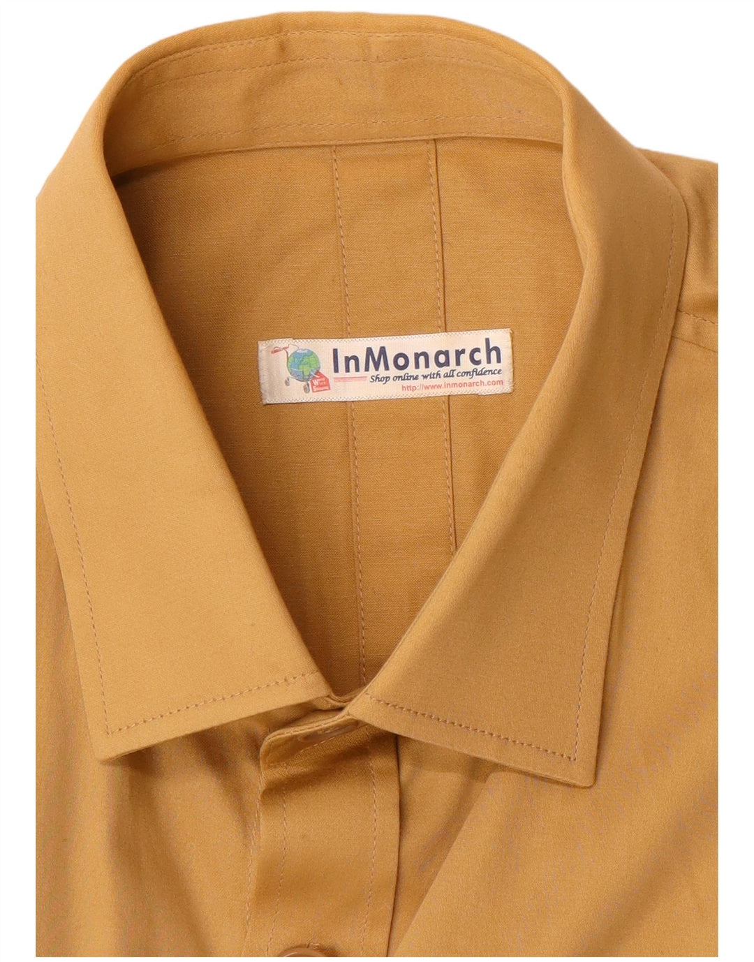 Vintage Mens Military Shirt Large Beige