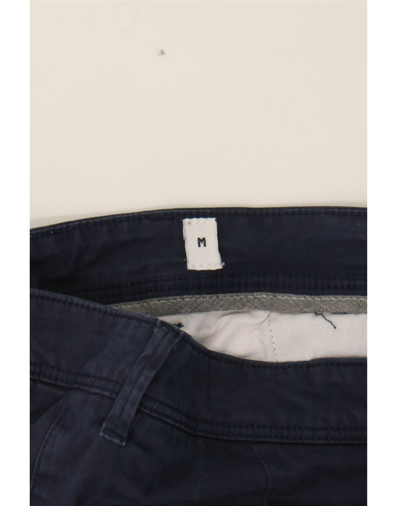 JACK & JONES Mens Chino Shorts Medium W32  Navy Blue Cotton Vintage Jack & Jones and Second-Hand Jack & Jones from Messina Hembry 