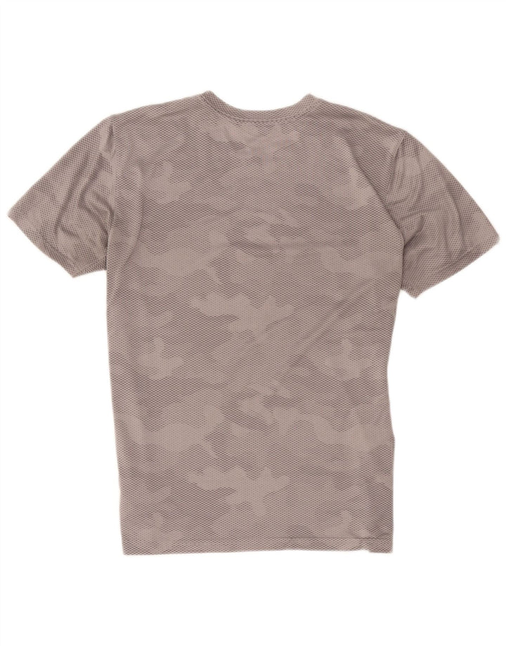 Nike Mens Dri Fit T-Shirt Top Medium Grey Camouflage Polyester