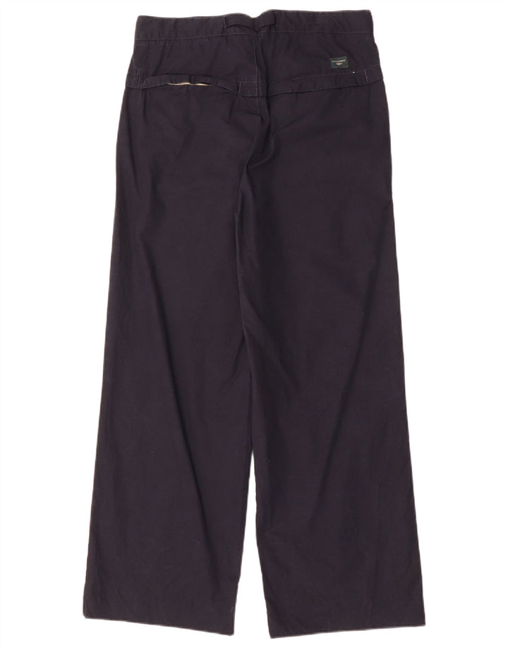 DOCKERS Mens Khakis Wide Leg Chino Trousers Small W29 L28 Navy Blue