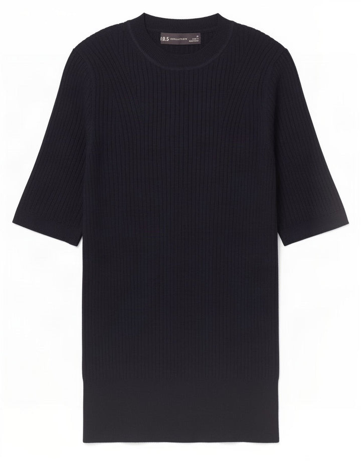 Marks & Spencer Womens Blouse Top UK 10 Small Navy Blue Viscose