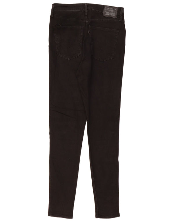 Levi's Womens Mile High Super Skinny Jeans W30 L30 Black Cotton