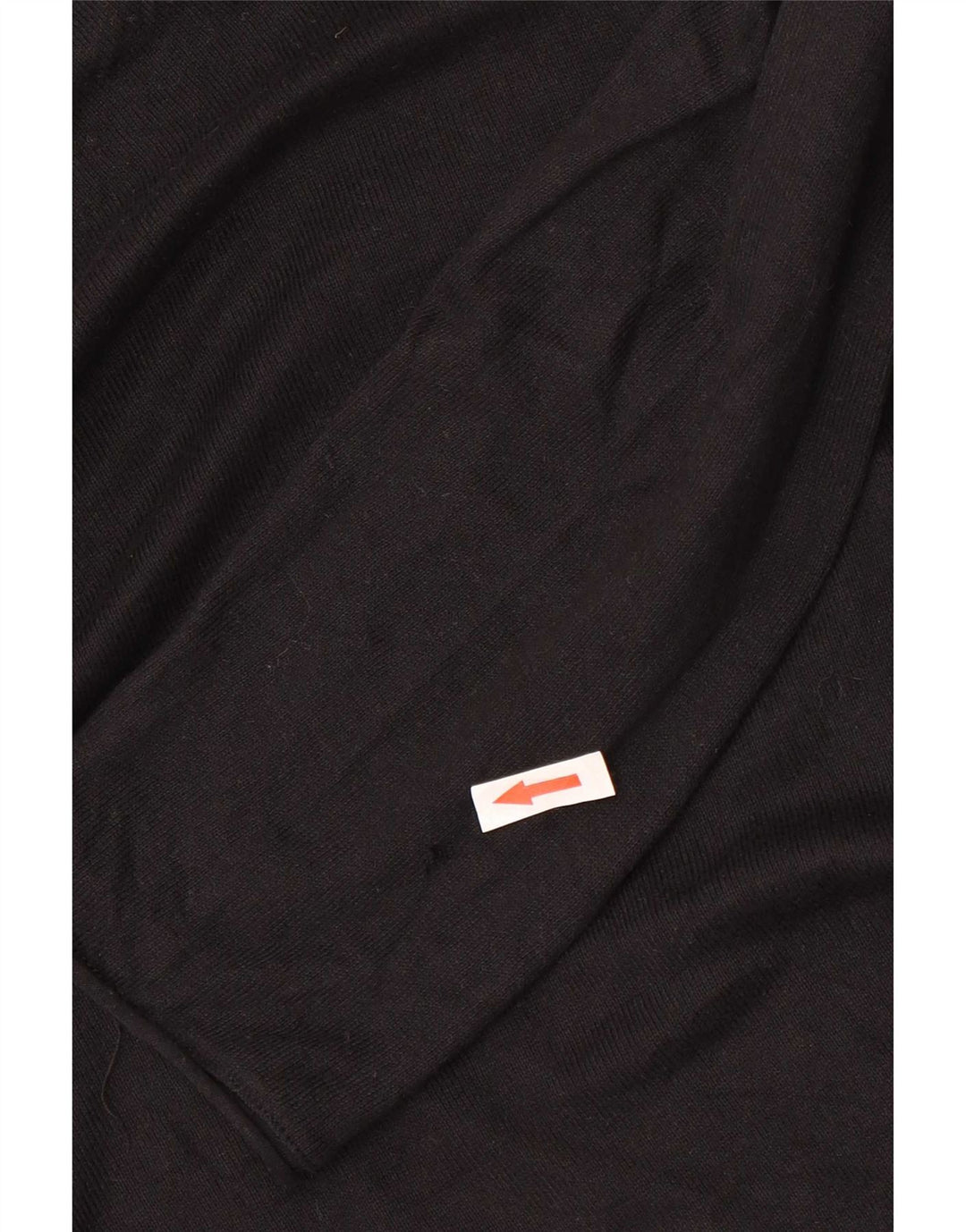 Zara Mens Top Long Sleeve Large Black Cotton
