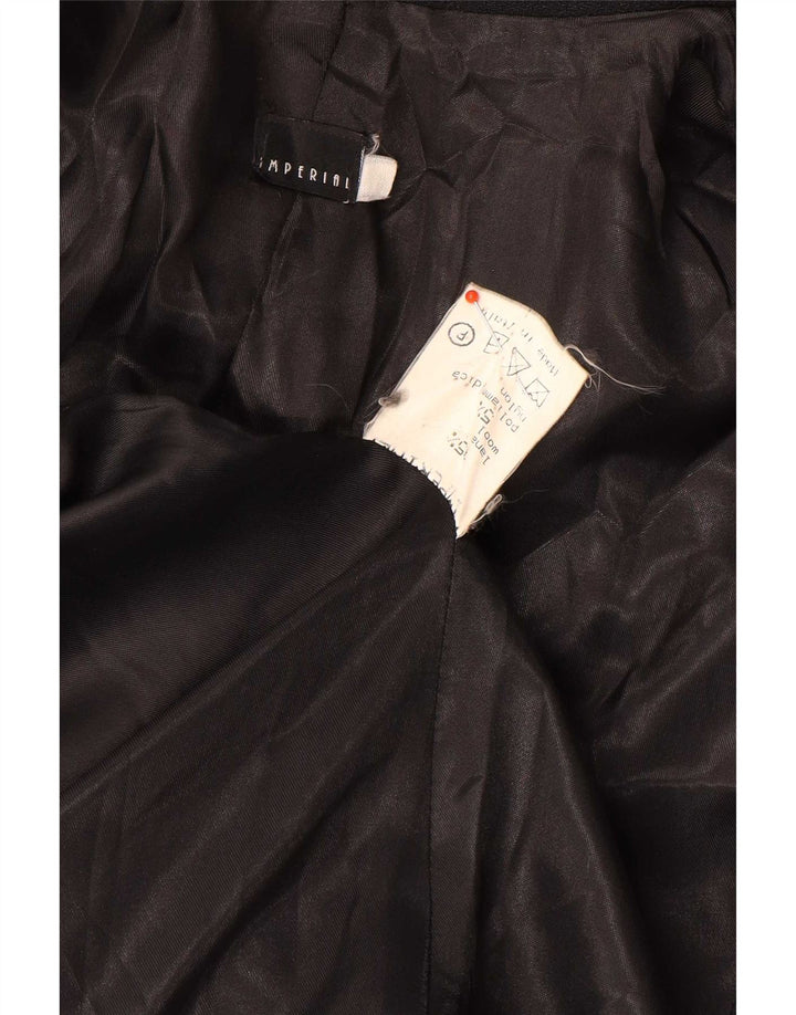 Imperial Womens Overcoat UK 10 Small Black Wool
