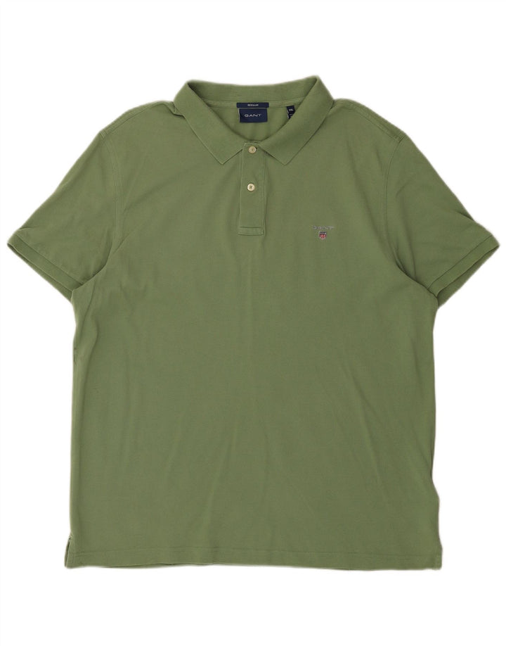 Gant Mens Regular Polo Shirt 2XL Khaki Cotton