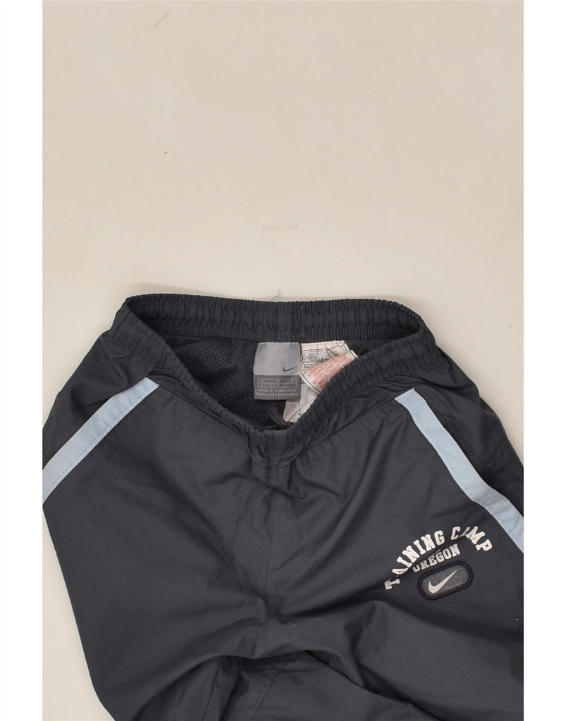 NIKE Boys Tracksuit Trousers 5-6 Years Medium  Grey Colourblock Polyester | Vintage Nike | Thrift | Second-Hand Nike | Used Clothing | Messina Hembry 