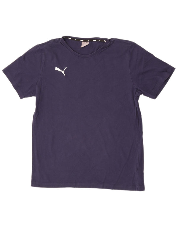 Puma Mens T-Shirt Top Large Navy Blue Cotton