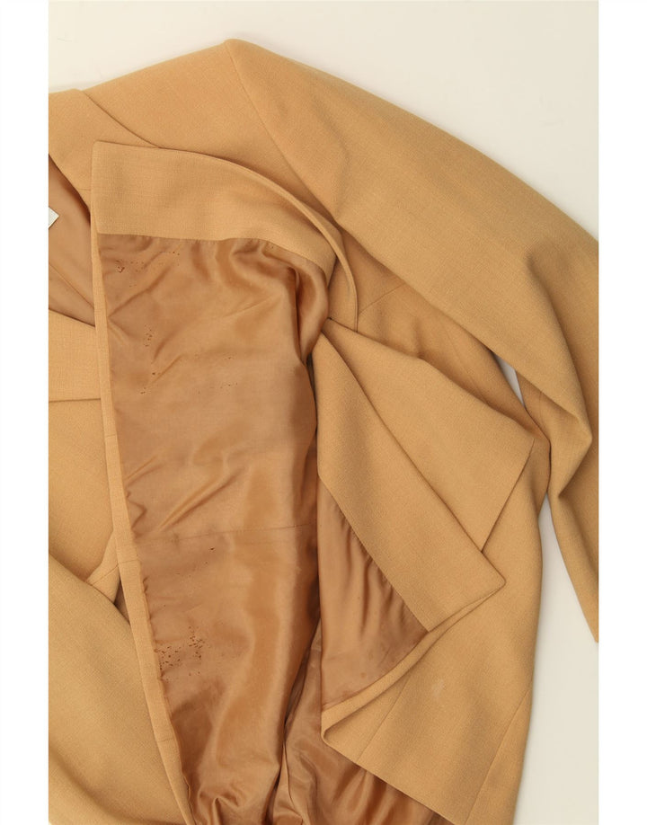 BIANCA Womens 3 Button Blazer Jacket IT 42 Medium Beige Acetate Vintage Bianca and Second-Hand Bianca from Messina Hembry 