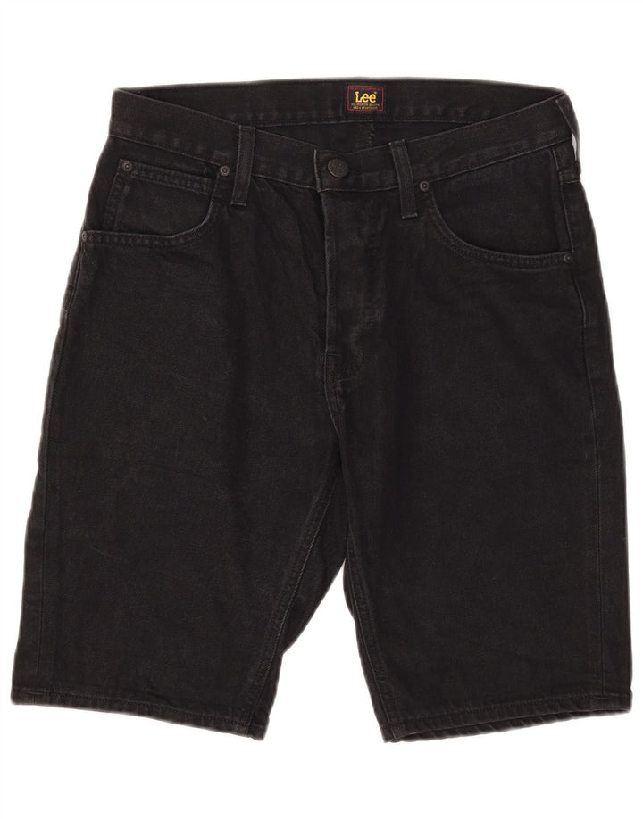Lee Mens Denim Shorts W30 Medium Black Cotton