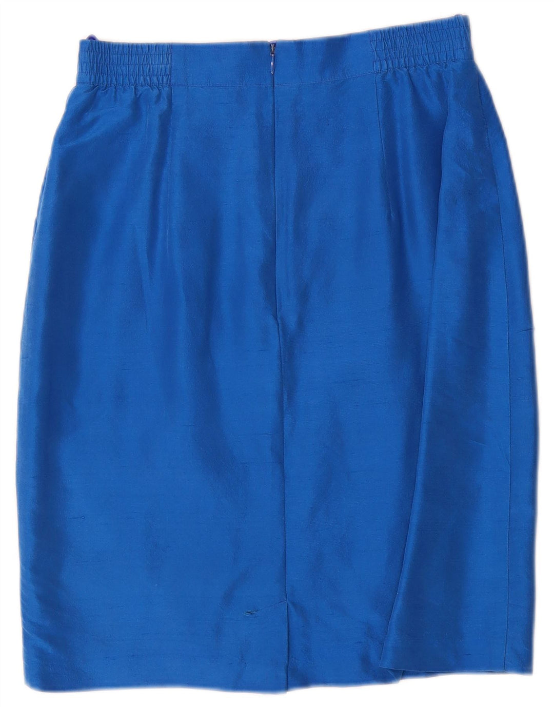 Vera Mont Womens 6 Button 2 Piece Skirt Set UK 14 Medium W28  Blue Silk