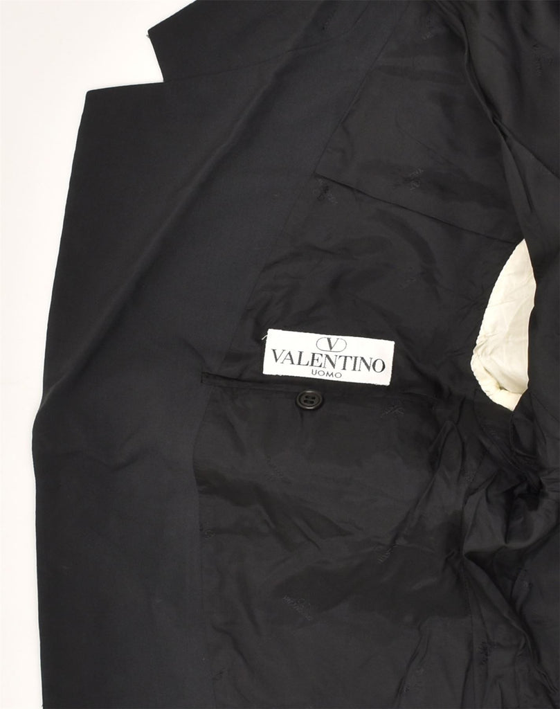 VALENTINO Mens 3 Button Blazer Jacket UK 40 Large Black | Vintage Valentino | Thrift | Second-Hand Valentino | Used Clothing | Messina Hembry 