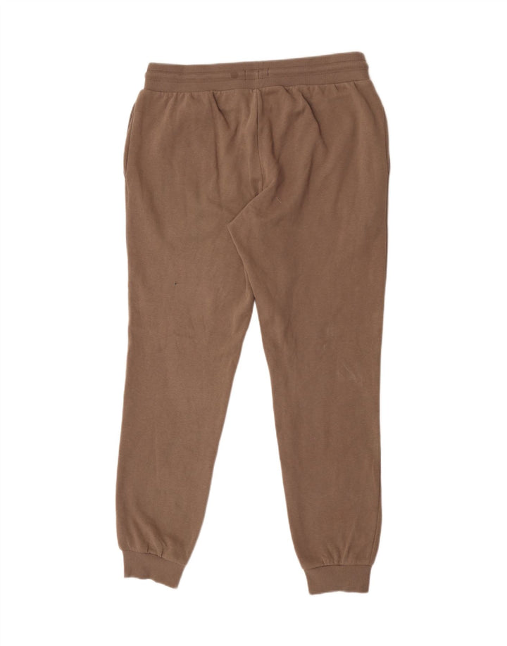 Jack & Jones Mens Tracksuit Trousers Joggers Large Brown Cotton