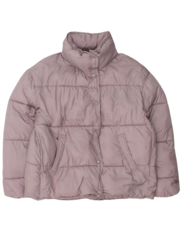 Zara Womens Padded Jacket UK 14 Medium Pink Polyester