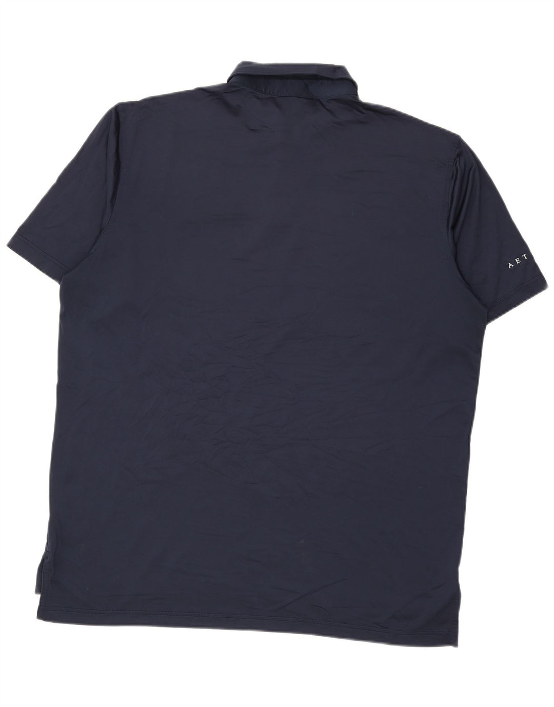 Peter Millar Mens Polo Shirt Large Navy Blue Polyester