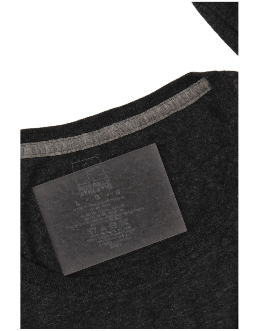 RUSSELL ATHLETIC Mens Top Long Sleeve Large Grey Cotton