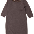 Boden Womens 3/4 Sleeve Jumper Dress UK 12 Medium Grey