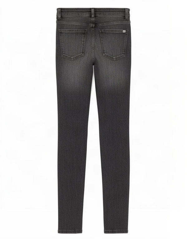 Zara Womens High Rise Skinny Jeans EU 36 XS W26 L28 Grey Cotton