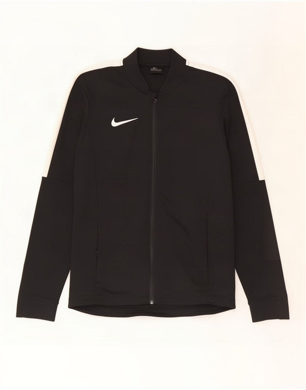 Nike Mens Dri Fit Tracksuit Top Jacket Small Black Colourblock Polyester