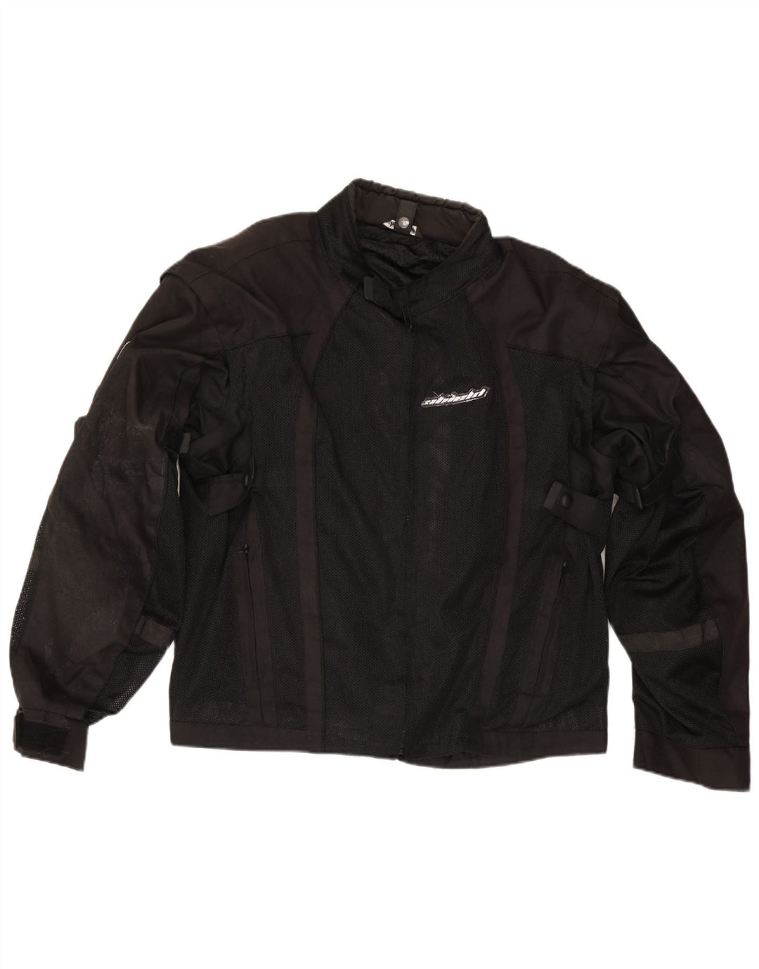 Vintage Mens Racer Jacket UK 48 4XL Black