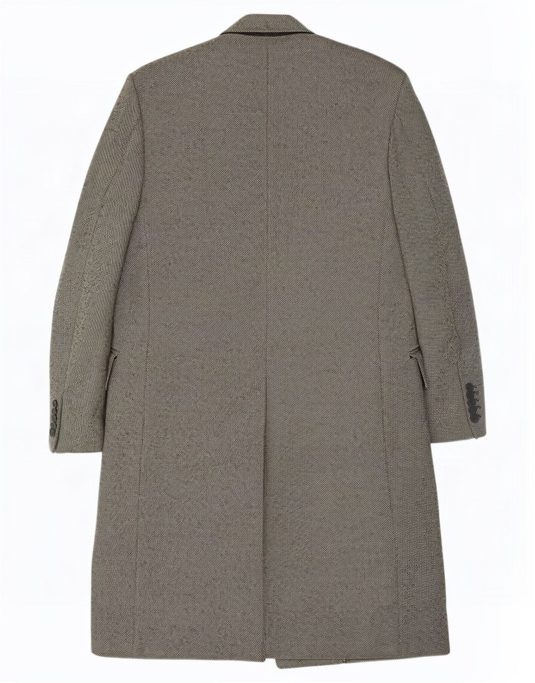 Sidi Mens Double Breasted Coat UK 38 Medium Grey Pinstripe
