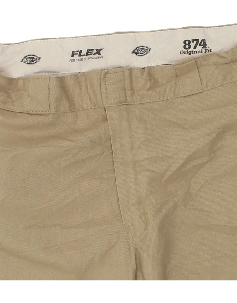 DICKIES Mens 874 Original Fit Straight Chino Trousers W36 L29 Beige | Vintage Dickies | Thrift | Second-Hand Dickies | Used Clothing | Messina Hembry 