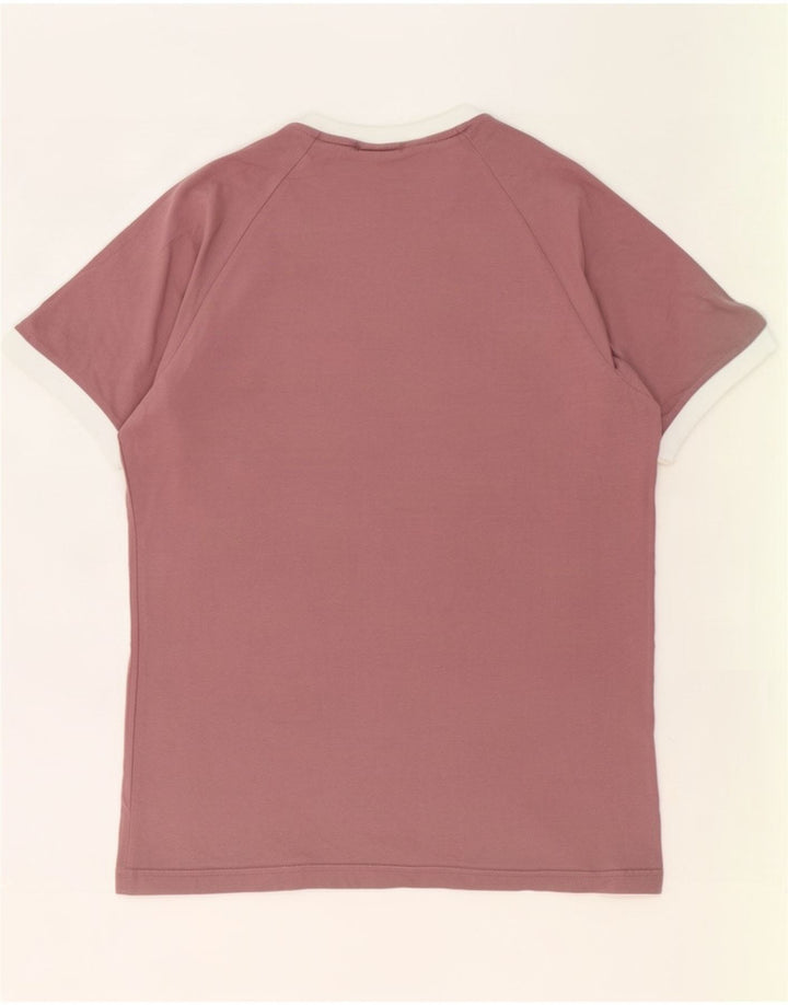 Adidas Mens T-Shirt Top Medium Purple Cotton