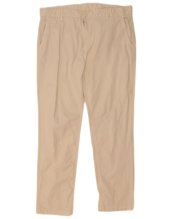 Zara Mens Slim Chino Trousers EU 44 Large W34 L31 Beige