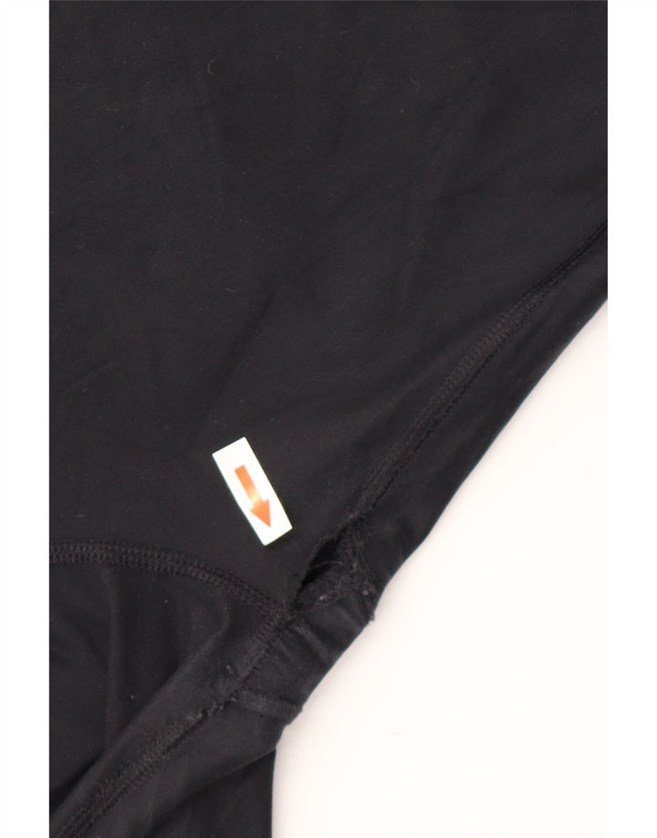 NIKE Womens Dri Fit Capri Leggings UK 14 Medium  Black Polyester