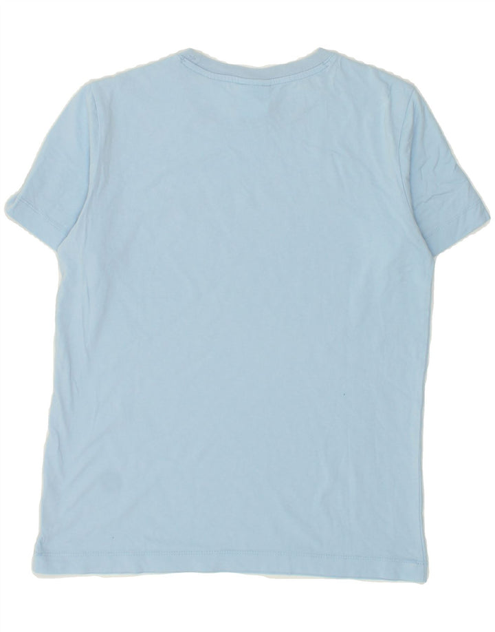 CHAMPION Womens Graphic T-Shirt Top UK 10 Small Blue Vintage Champion and Second-Hand Champion from Messina Hembry 
