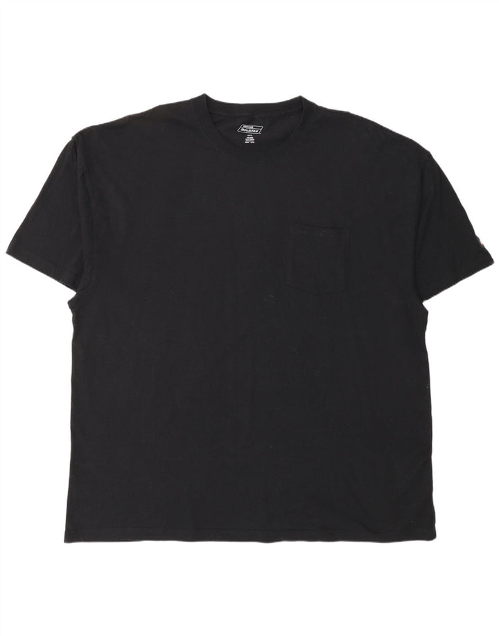 DICKIES Mens T-Shirt Top 4XL Black Cotton