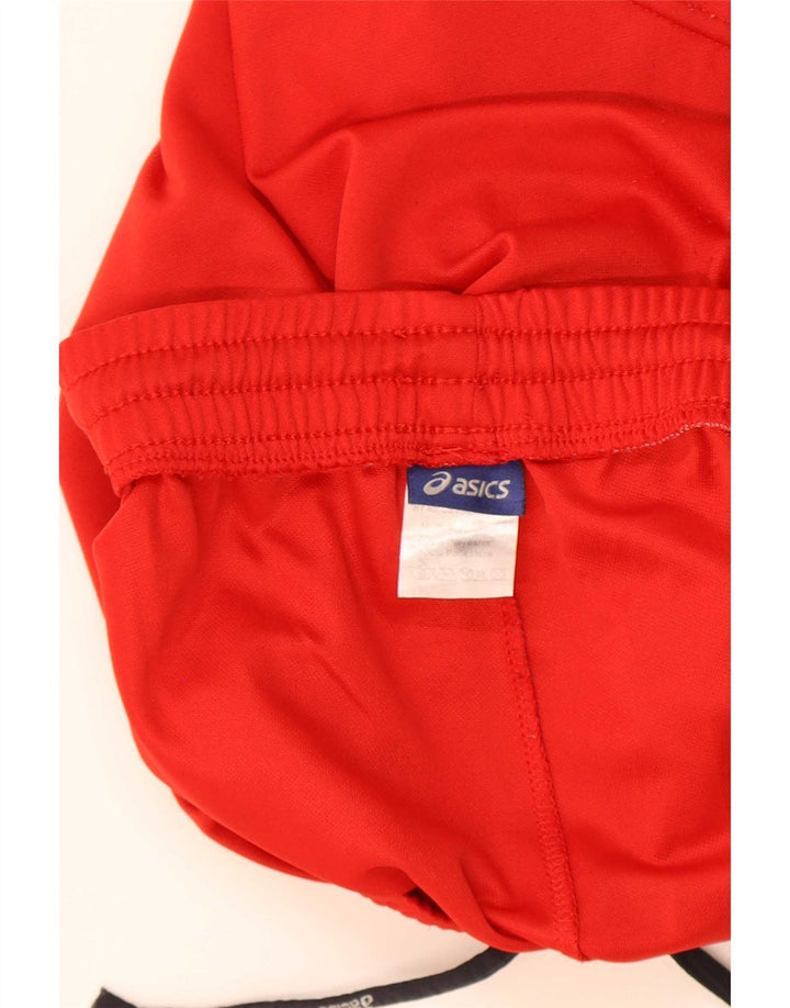 Asics Mens Sport Shorts Medium Red Polyester
