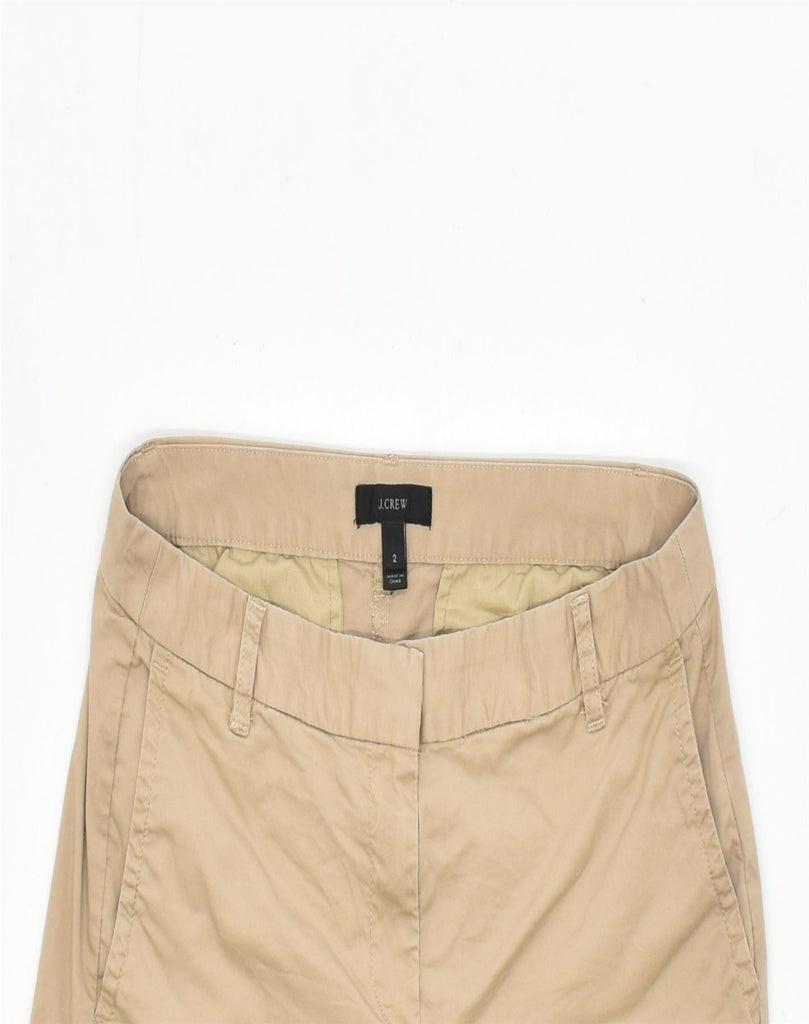 J. CREW Womens Casual Shorts US 2 XS W26 Brown Cotton | Vintage | Thrift | Second-Hand | Used Clothing | Messina Hembry 