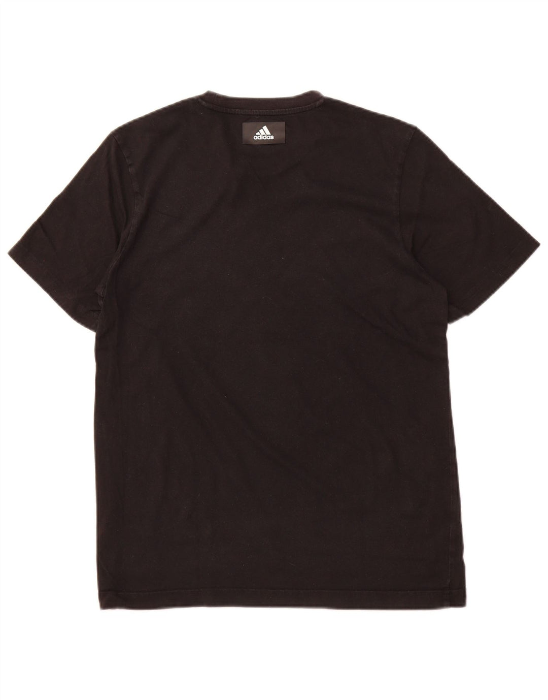 ADIDAS Mens Graphic T-Shirt Top Small Black Cotton