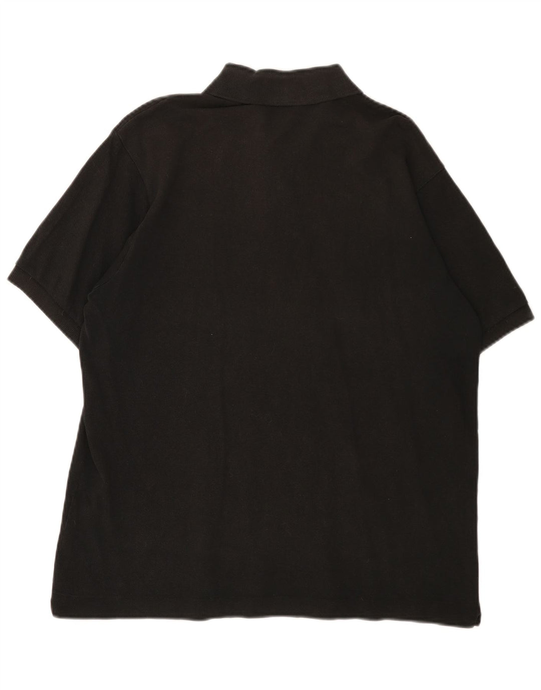 LACOSTE Mens Polo Shirt Size 5 Large Black Cotton