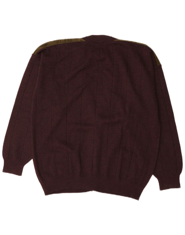 Il Granchio Mens Cardigan Sweater XL Brown Wool