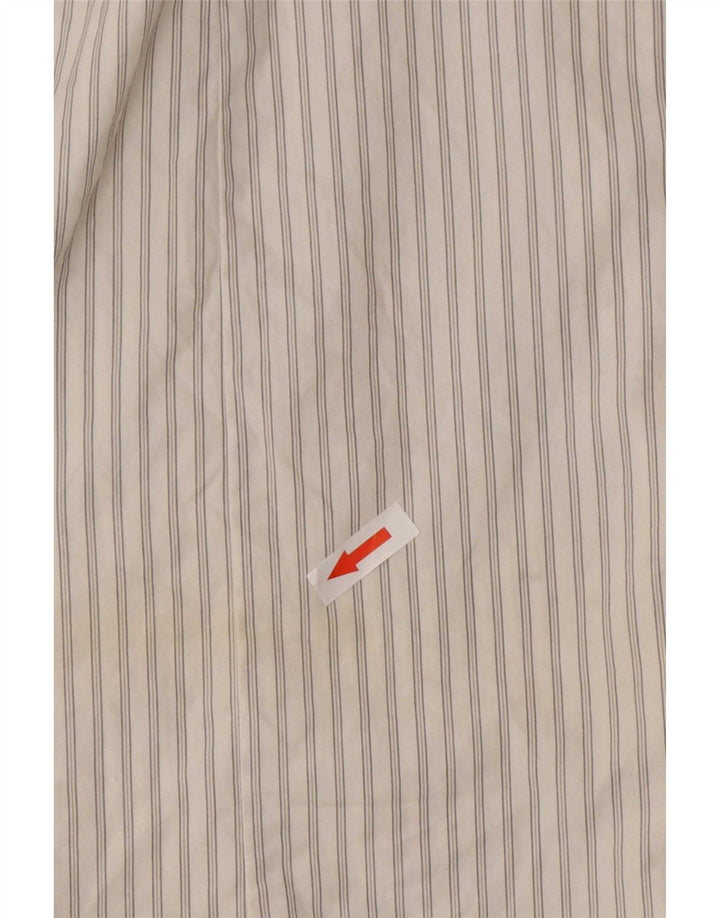Jack & Jones Mens Shirt Medium White Pinstripe Cotton