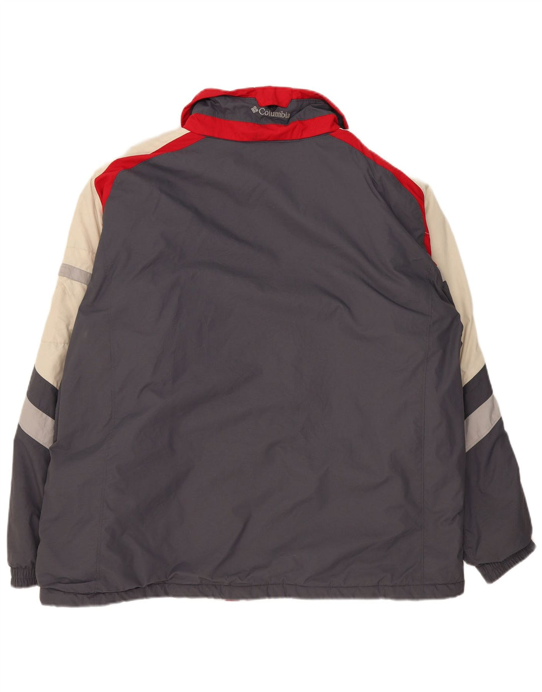 Columbia Mens Windbreaker Jacket UK 44 2XL Grey Colourblock Nylon