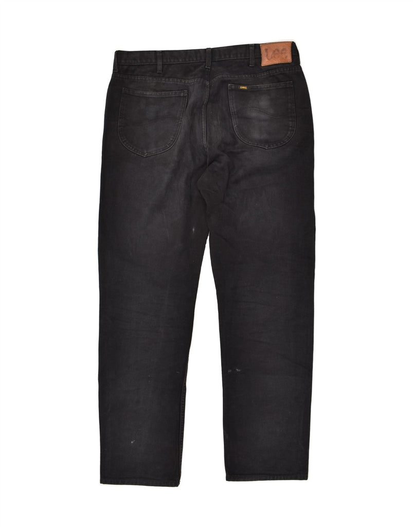 LEE Mens Straight Jeans W38 L34  Black Cotton Vintage Lee and Second-Hand Lee from Messina Hembry 