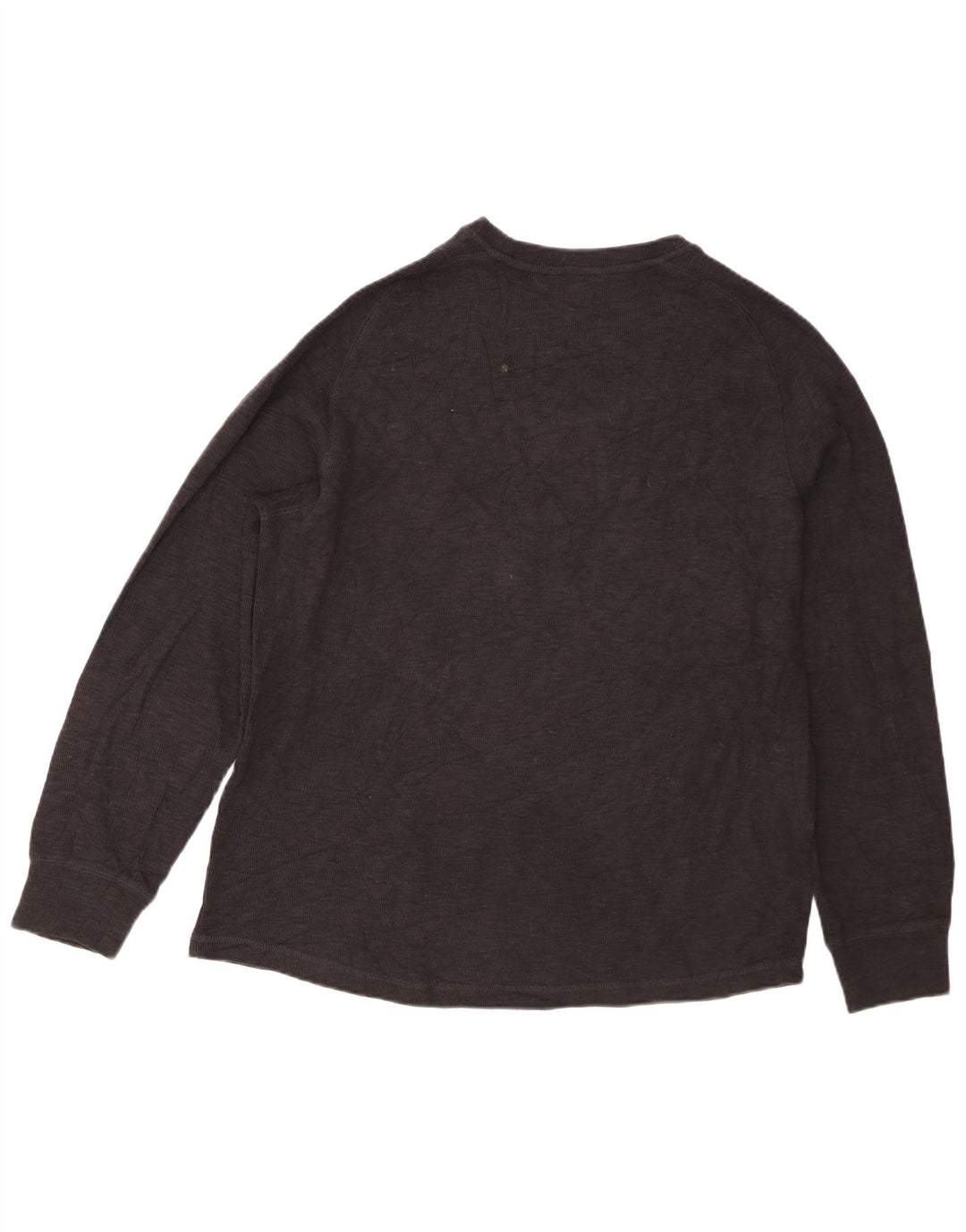 Eddie Bauer Mens Top Long Sleeve XL Black Cotton